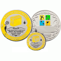 500 Finds Geo-Achievement set Geocoin