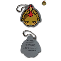 Thomas the Turkey travel tag